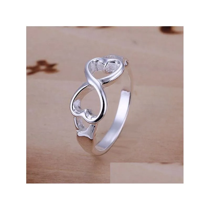 high grade sterling silver plated rings 10 pieces mixed style 925 silver ring gtr3 factory direct sale