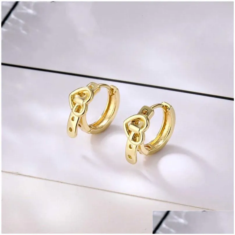 womens love belt 18k gold plated ear cuff earrings gsfe063 fashion style gift fit women diy jewelry earring