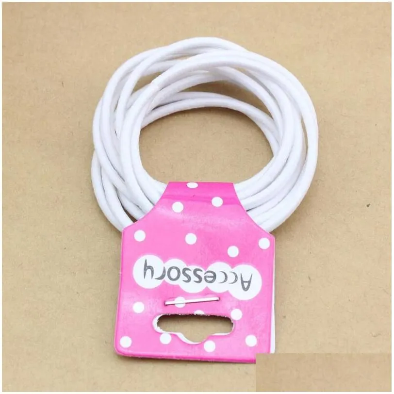 high elastic hair rope 10 pieces of baby rubber band per set gsfq069 basic tieup gift bands head accessories