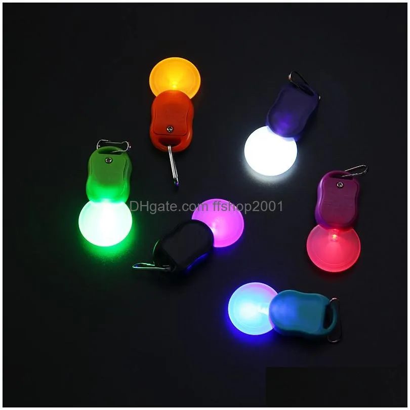 led keychain pendant outdoor sports night running light keychains camping mountaineering key chain keyring