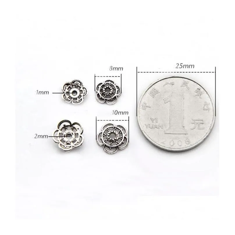 epacket dhs handmade loose beads spacer bead holder accessories gsdwz049 tibetan silver spacers