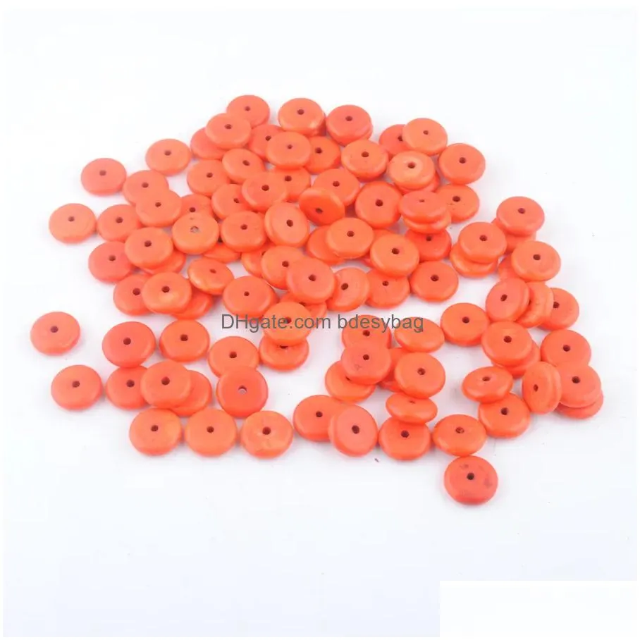 12x3mm blue orange multicolor white red turquoises round rondelle spacer beads accessories for jewelry making finding bg324