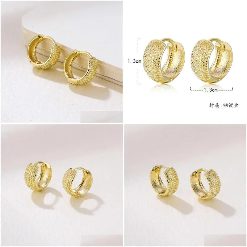 womens wild round 18k gold plated ear cuff earrings gsfe071 fashion style gift fit women diy jewelry earring