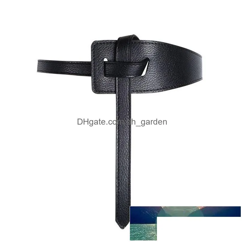 118cm new female fashion width leather belt for women tie thin red black belts skirt clothing waistband accessories tory price expert design quality latest