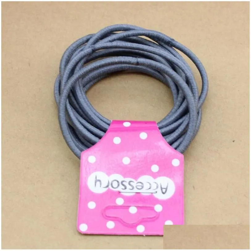 high elastic hair rope 10 pieces of baby rubber band per set gsfq069 basic tieup gift bands head accessories