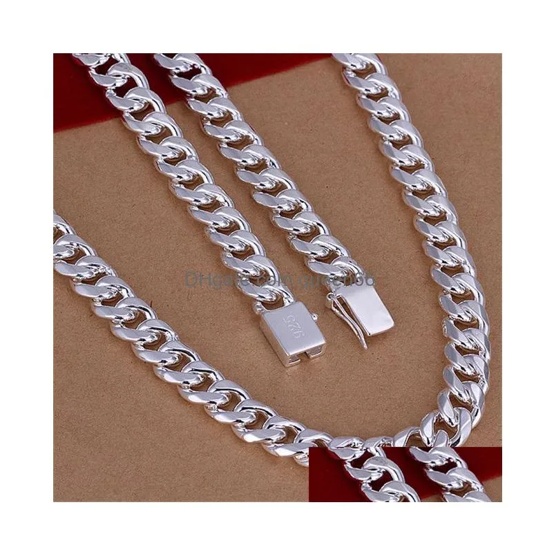 arrival uni silver plate chains necklaces gtp61 fashion fish bone bead 925 silver plated necklace 5 pieces a lot mixed style