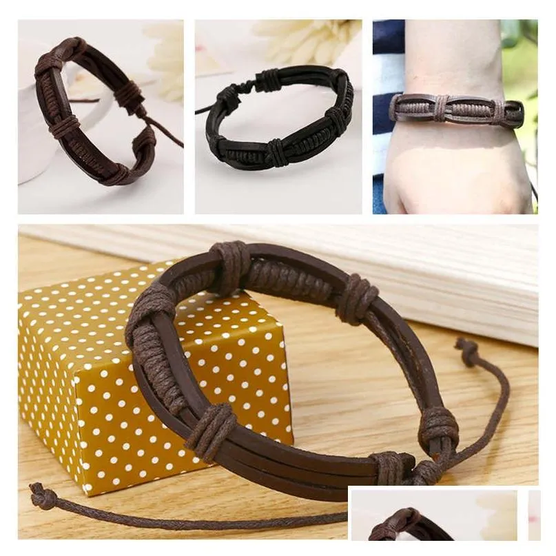 leather bracelets are in europe and america black and brown bracelets are availab gsfb471 mix order 20 pieces a lot charm bracelets