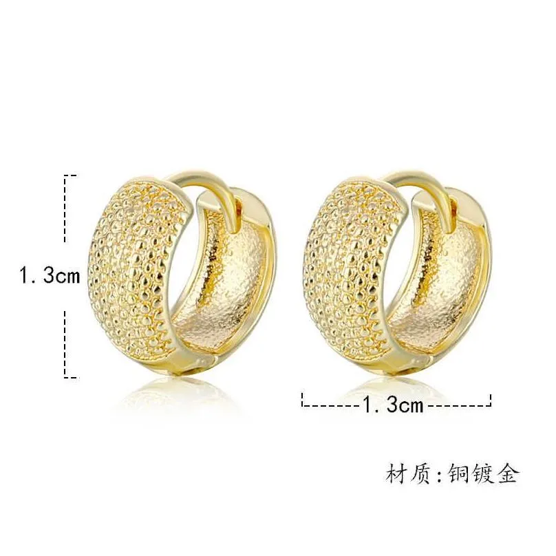womens wild round 18k gold plated ear cuff earrings gsfe071 fashion style gift fit women diy jewelry earring