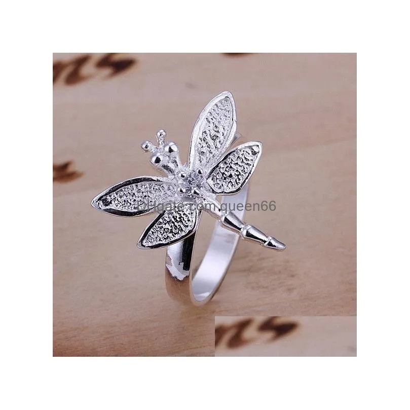 mix order 10 pieces diffrent style 925 silver rings gssr001b factory direct sale fashion sterling silver plated finger ring