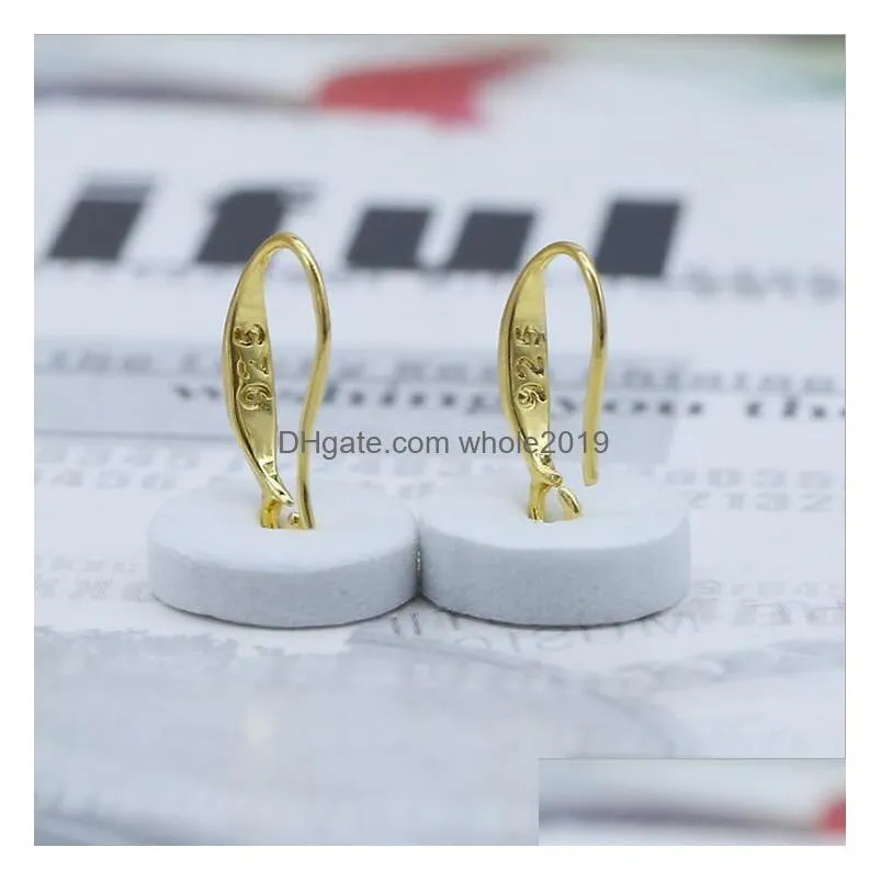 epacket dhs pure copper color retention hypoallergenic plating gold and silver ninecharacter light hoo gseg011 jewelry accessories ear