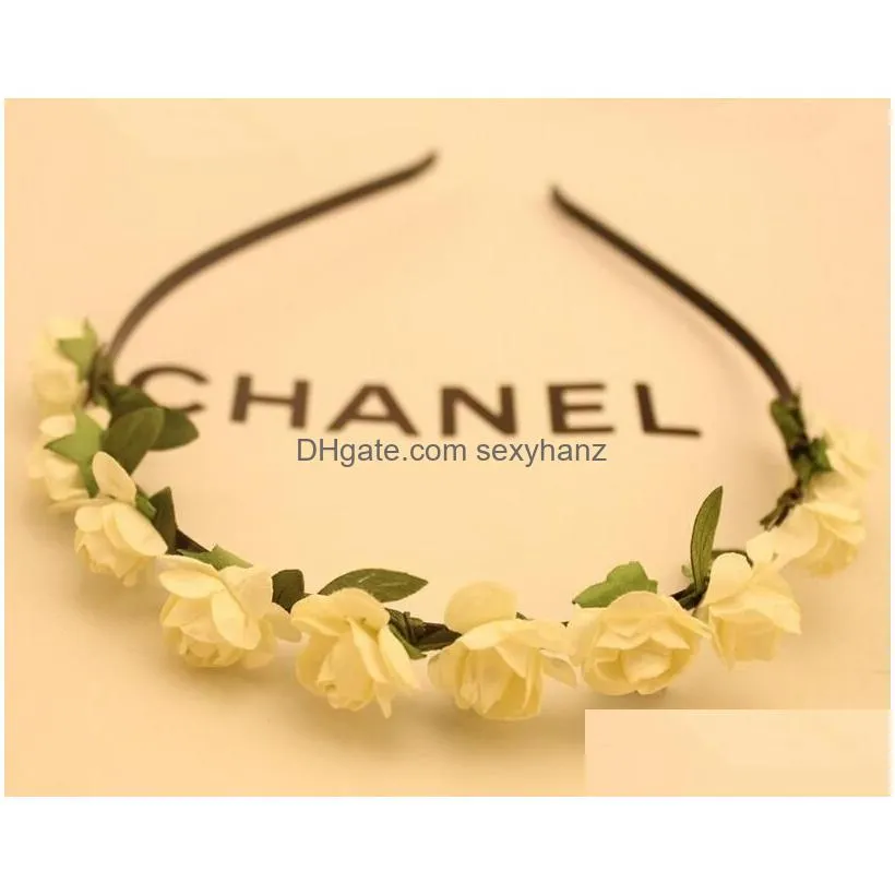 bridal jewelry 10 small roses headband childrens p o wedding headdress headbands gstg196 mix order fashion head band