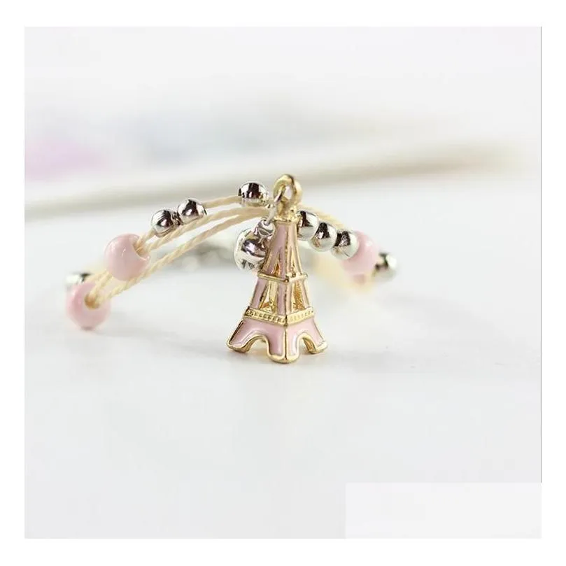 tower bracelet sister  japanese and korean simple jewelry birthday gift gsfb111 mix order 20 pieces a lot charm bracelets