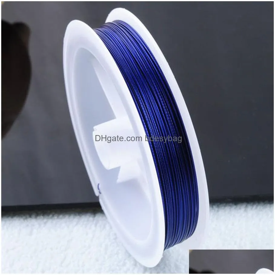 0.45mm steel wire fitting bead string cord finding 45m jewelry making accessories bh301