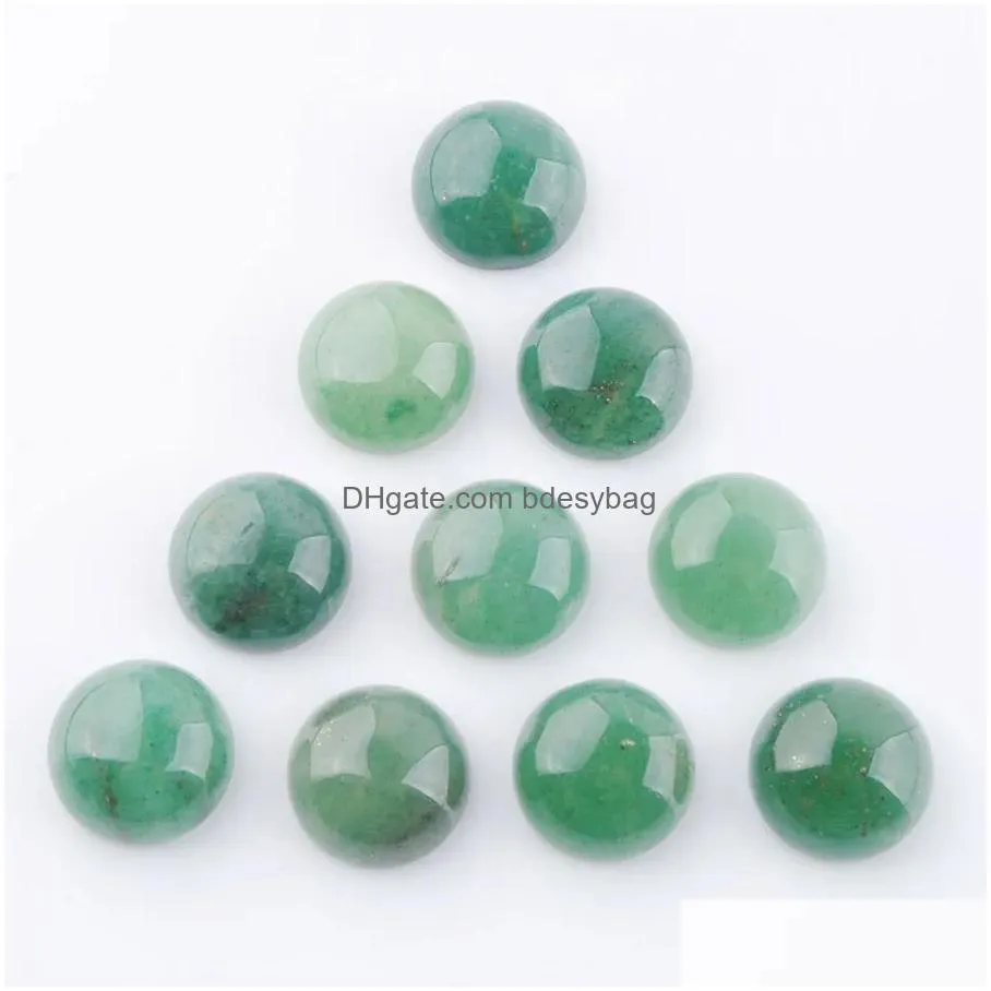 natural loose gemstones aventurine 12mm round cabochon cab no hole fit accessories for diy jewelry making finding u3252