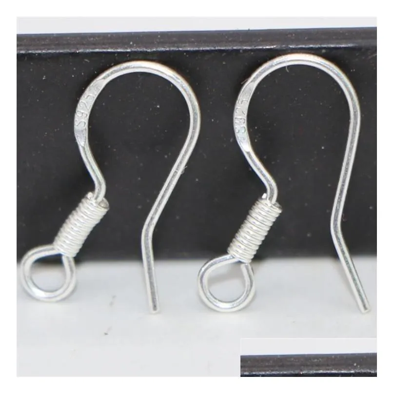 epacket dhs wholesale sterling silver plating ears hooks antiallergic and environmentally friendly gseg020 jewelry accessories ear