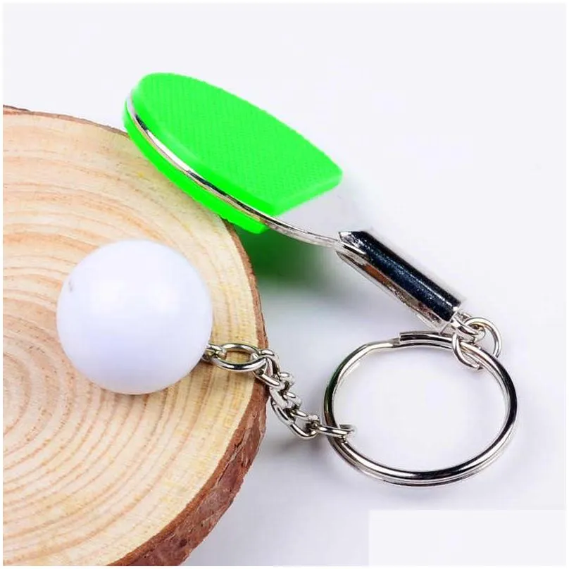  ship table tennis keys chain gifts sports keychain gift key rings gskr174 mix order 20 pieces a lot keychains