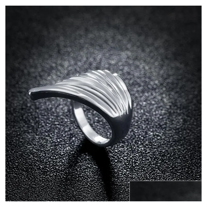 uni sterling silver plated angel wing ring gssr122 fashion 925 silver plate rings