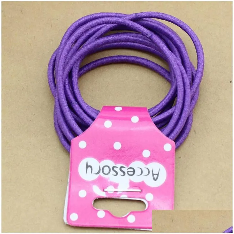 high elastic hair rope 10 pieces of baby rubber band per set gsfq069 basic tieup gift bands head accessories