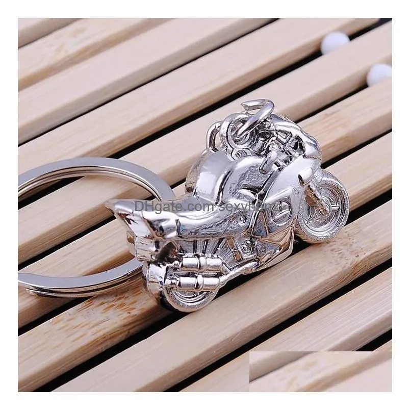  ship metal motorcycle pendant keychain small gifts key rings gskr075 mix order 20 pieces a lot keychains