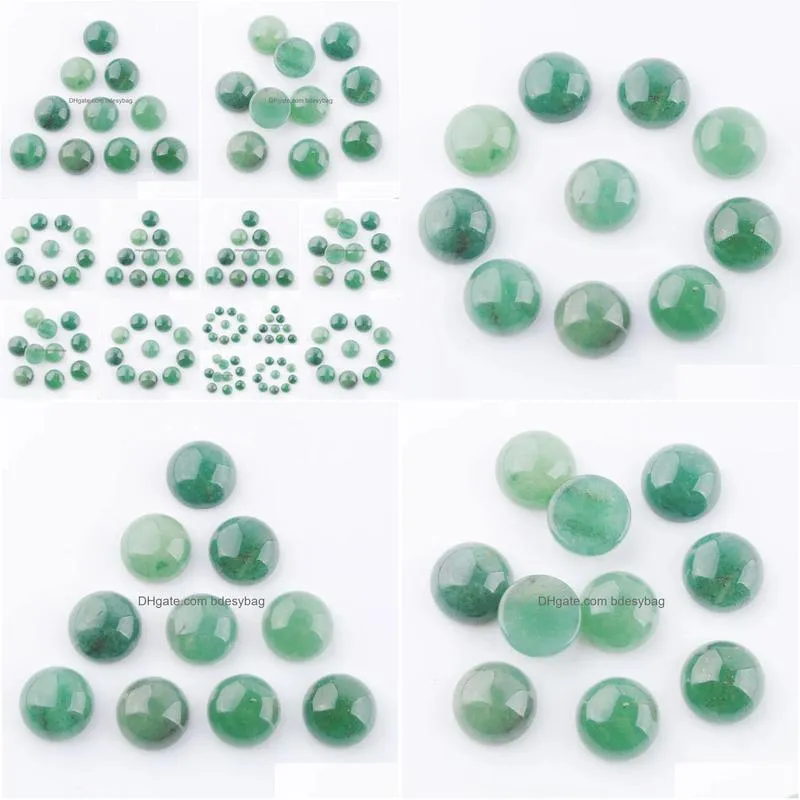 natural loose gemstones aventurine 12mm round cabochon cab no hole fit accessories for diy jewelry making finding u3252