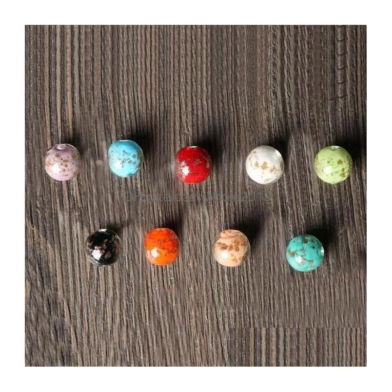 12mm connotation sands japanese style glazed loose bead lampwork full of pure color round beads gsllz023 handmade