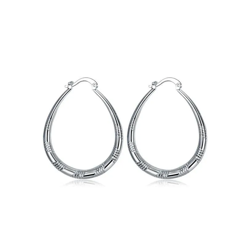 womens sterling silver plated small circle earrings hoop huggie gsse294 fashion 925 silver plate earring gift