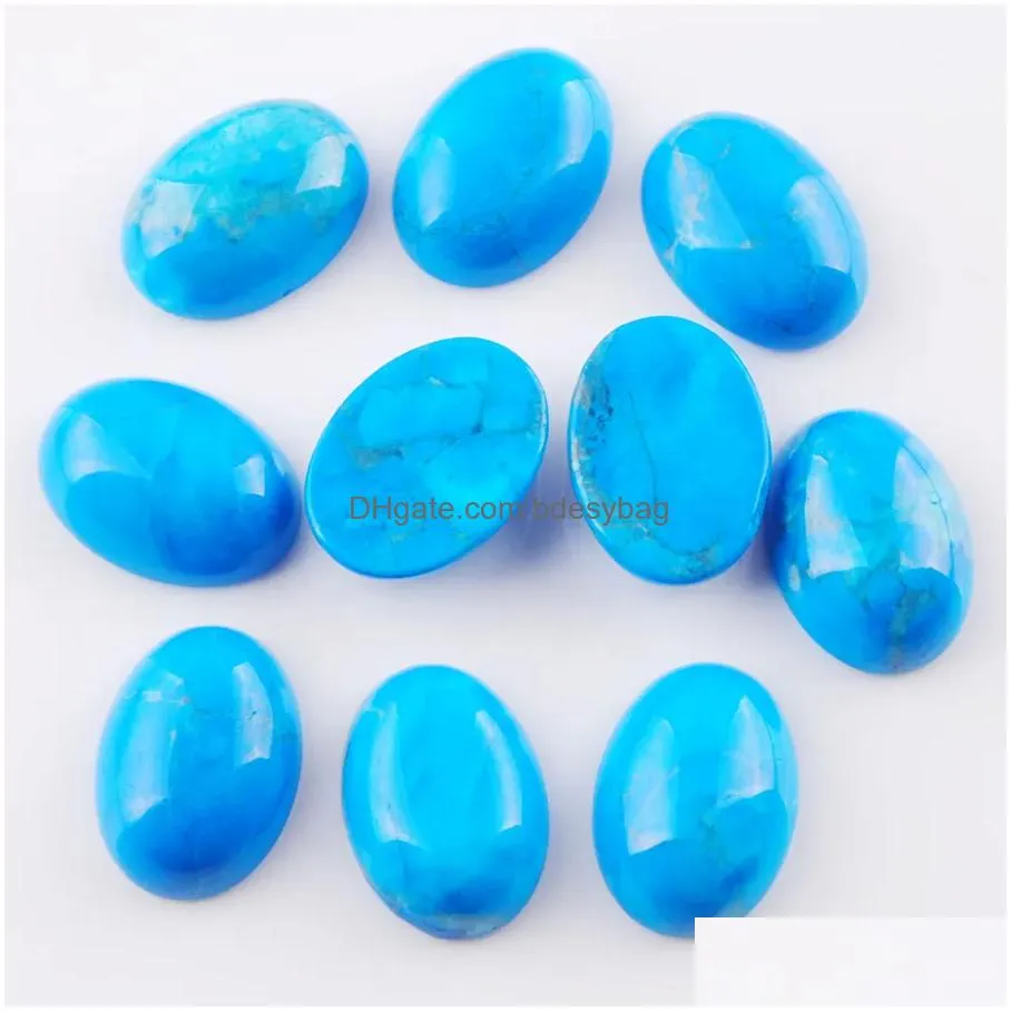 20 colors natural gemstones oval 13x18mm cabochon no hole loose beads for diy jewelry making earrings bracelets necklace accessories