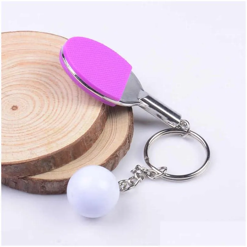  ship table tennis keys chain gifts sports keychain gift key rings gskr174 mix order 20 pieces a lot keychains