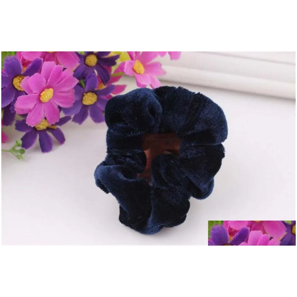 highend winter flannel head flower fashion allmatch hair tie gsfq098 basic tieup gift bands head accessories