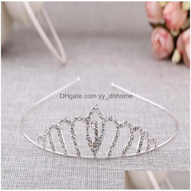 brand womens jewelry bridal gowns classic perfect curve crown hair hoop elegant beads tg016 mix order 30 pieces a lot