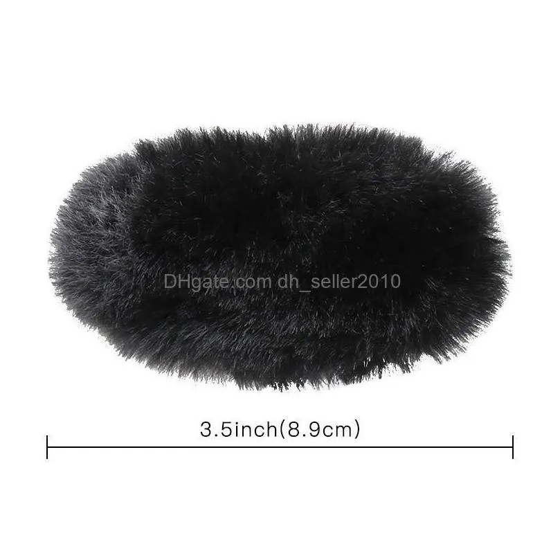 new autumn winter fur women hair clips fashion leopard girls barrettes hair accessories for women bb clips fashion accessories