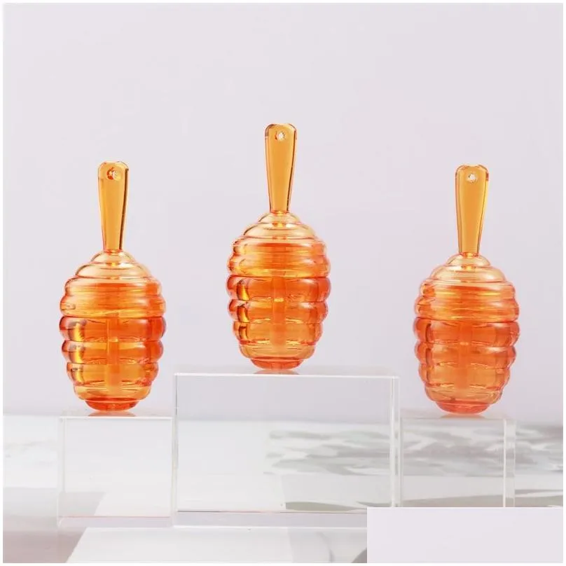 honeycomb lip gloss tube 9ml empty bottle transparent amber plastic diy container mini cosmetic tool 2855 t2