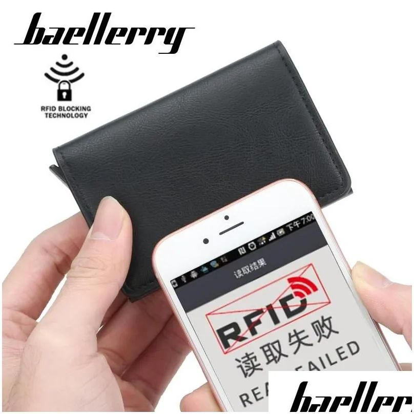 wallets 2022 aluminum metal credit business mini card wallet 2021 man women smart holder rfid drop9375514