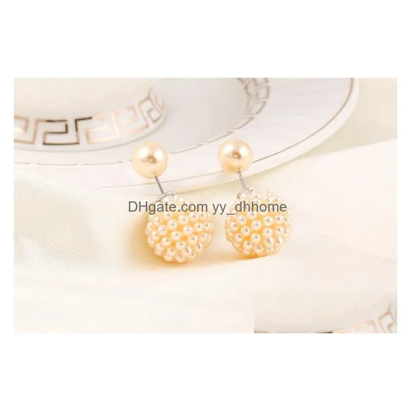 factory direct sale size pearl earring stud gtte1 simple fashion earrings jewelry for women 24 pairs a lot