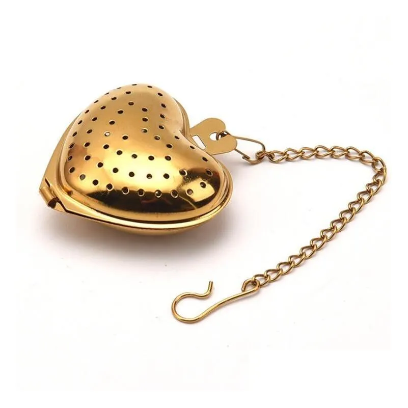 heart tea infuser stainless steel tea infuser wedding gift tea strainer filter kitchen tools