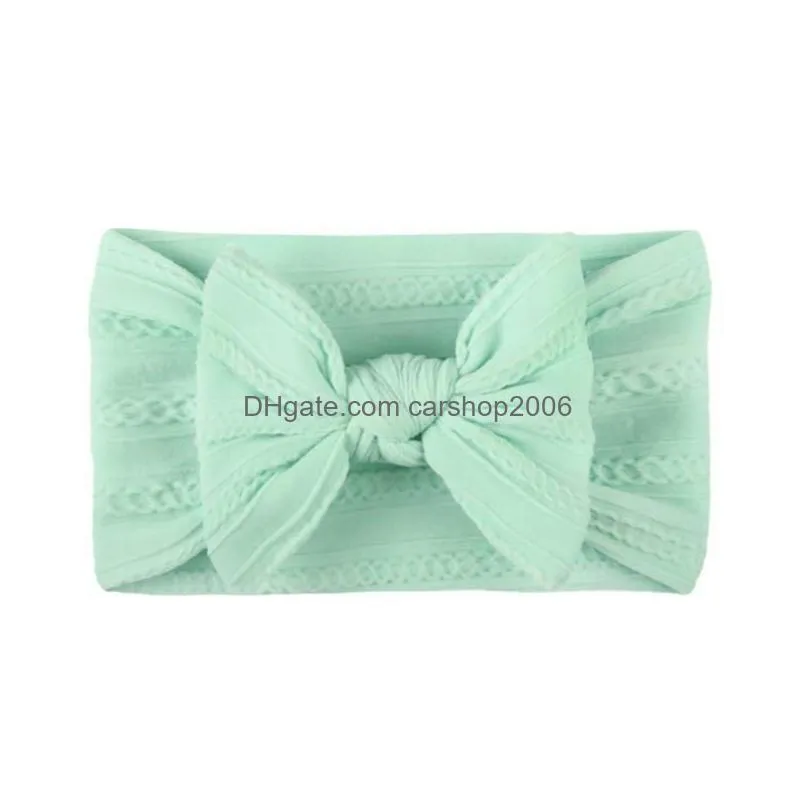 ins soft nylon hair bows baby headbands born designer headbands girls designer headband kids headband baby girl hair accessories