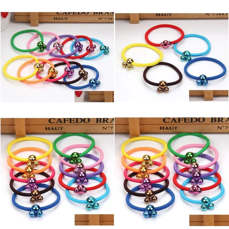 color hair tie colorful candy hair band gsfq033 basic tieup gift bands head accessories