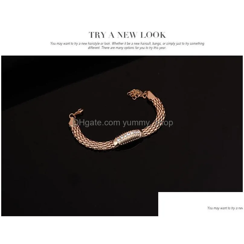 wavy line geometry jewelry sets white gemstone necklace bracelet earrings rings 18k gold jewelry family of four gtomks012