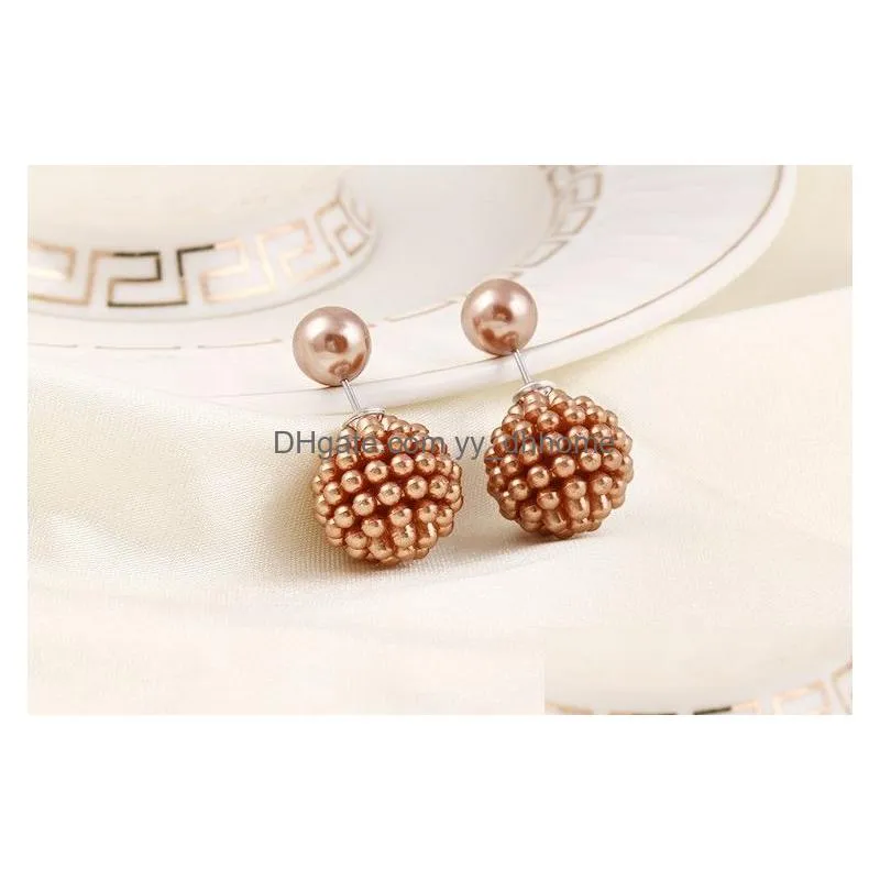 factory direct sale size pearl earring stud gtte1 simple fashion earrings jewelry for women 24 pairs a lot