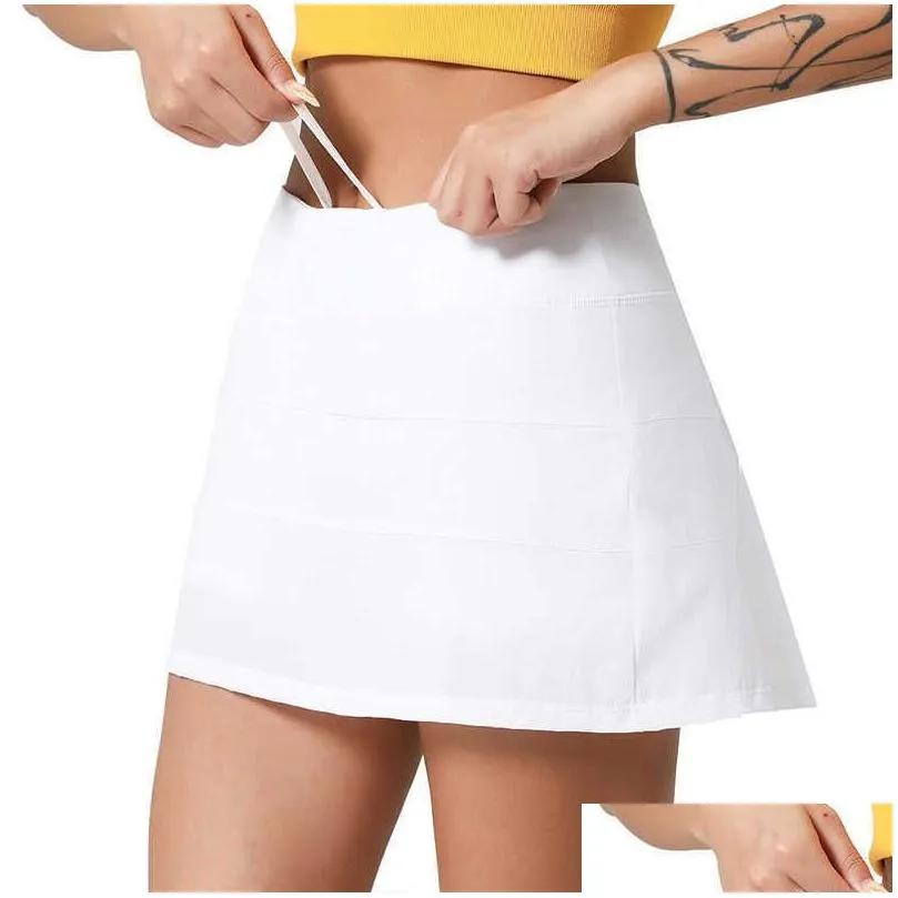 l22 pleated tennis skirt women gym clothes sports shorts female running fitness dance yoga underwear beach biker golf skirts