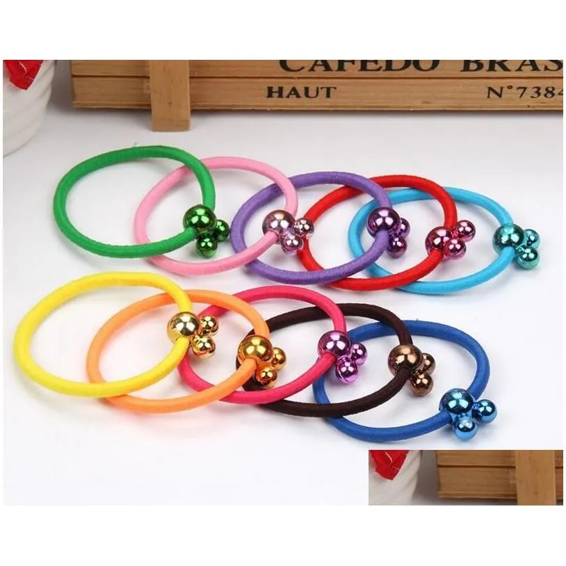 color hair tie colorful candy hair band gsfq033 basic tieup gift bands head accessories