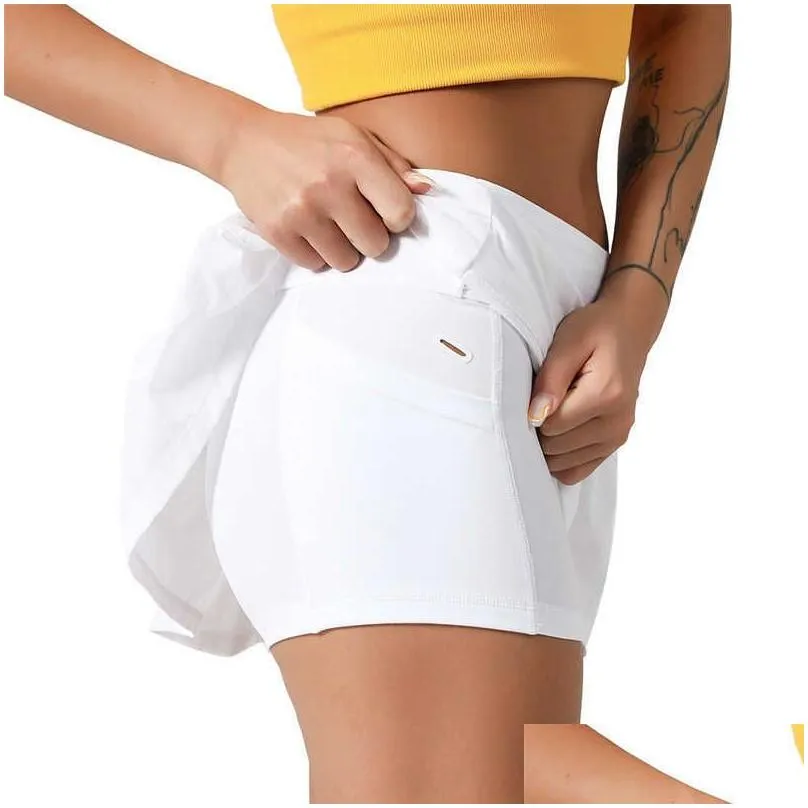 l22 pleated tennis skirt women gym clothes sports shorts female running fitness dance yoga underwear beach biker golf skirts