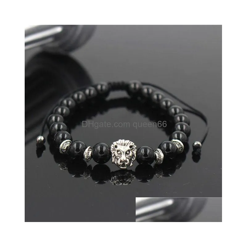 braiding  stone beads bracelets for women pulseira masculina men jewelry feminina bileklik elastic braclet bijoux mens