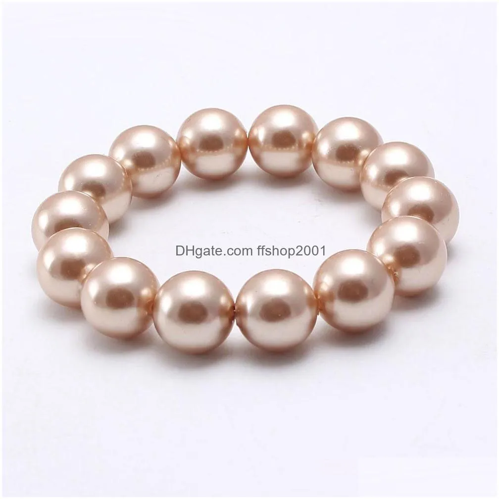 wholesale est fashion solid color beads kid bracelet beautiful imitation pearl kid bracelet children girl bracelet jewelry