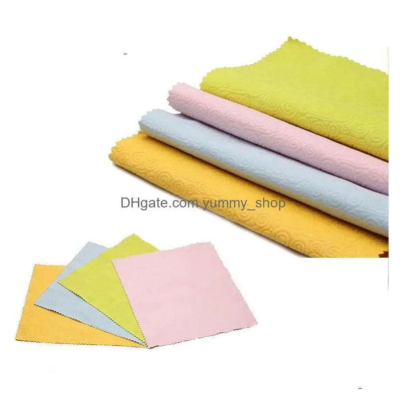 dhs ship 18.5x15cm glasses clothes printing rag clean and dust wipe all kinds of mirror cloth gscjb015