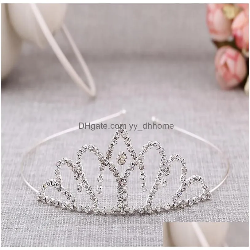brand womens jewelry bridal gowns classic perfect curve crown hair hoop elegant beads tg016 mix order 30 pieces a lot