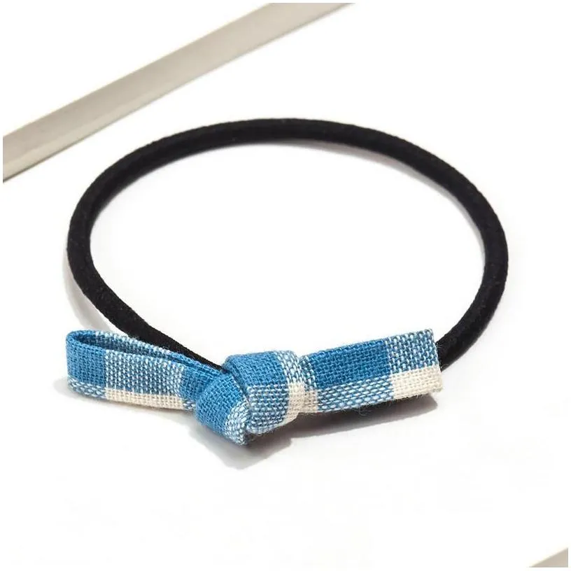 bowknot hair tie rubber band heads strap childrens headdress gsfq025 basic tieup gift bands head accessories