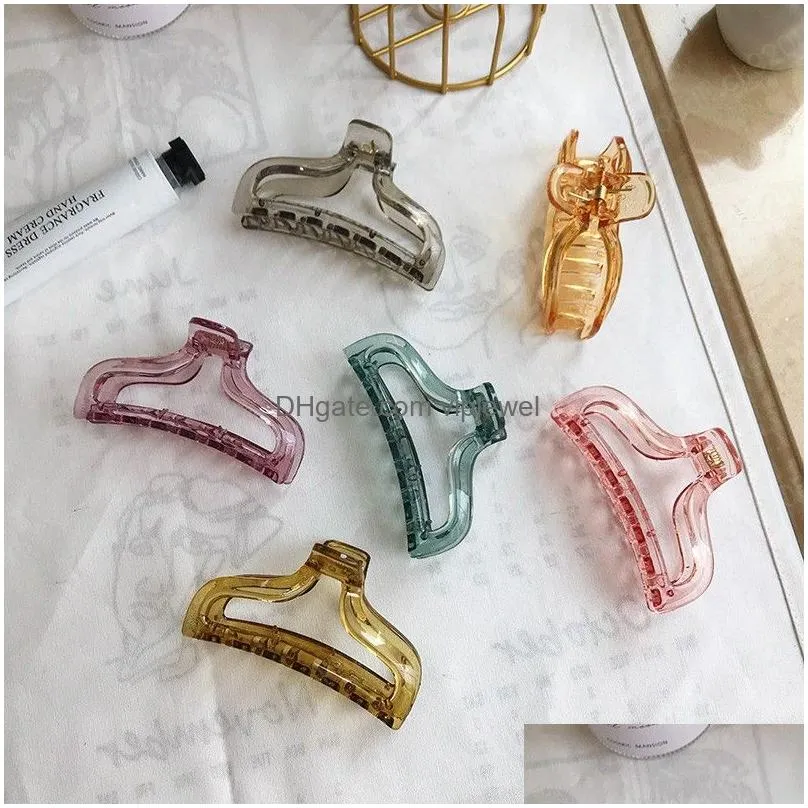 transparent hair claw clips for women hair barrette hairpin crab headband hair claws for girls accessories headwear ornament