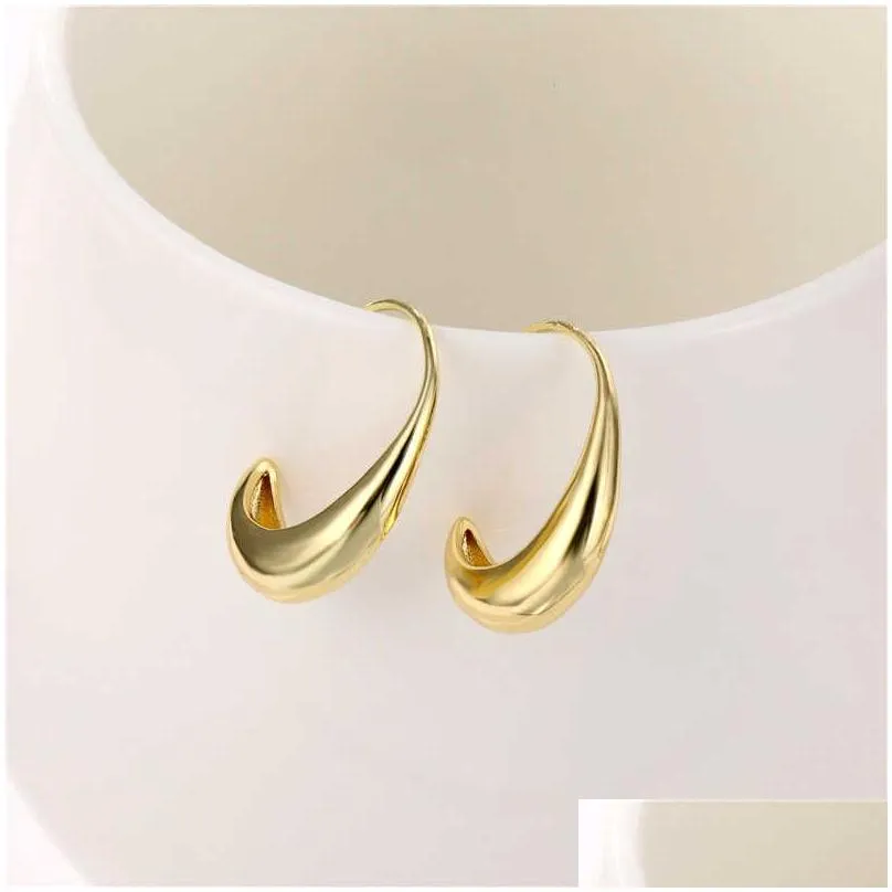 womens crescent moon cshaped 18k ear cuff earrings gsfe053 fashion style gift fit women diy jewelry earring
