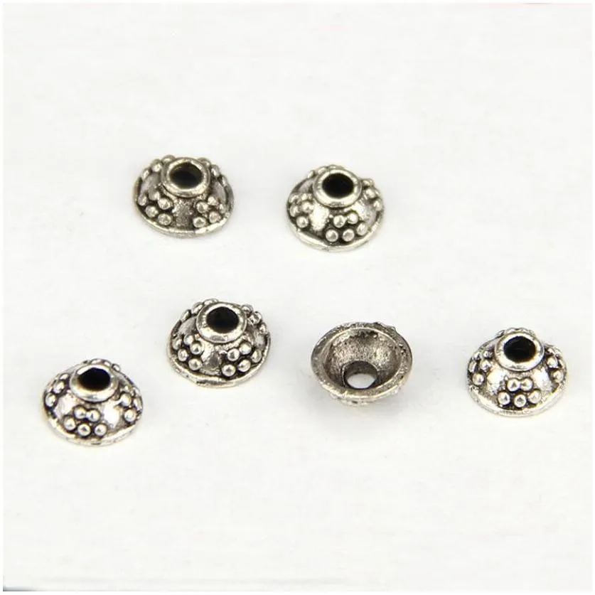 epacket dhs 7mm semicircular flying saucer base spacers plated metal jewelry accessories gsdwz059 tibetan silver spacer